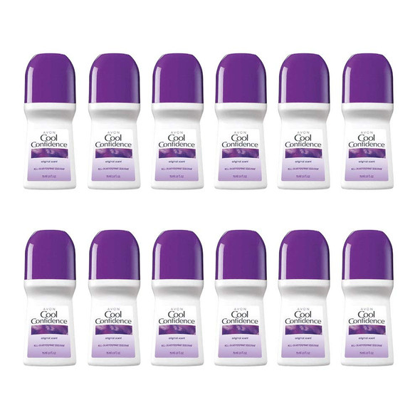 Avon Deodorant Bonus Size Pack of 12 (COOL CONFIDENCE ORIG)