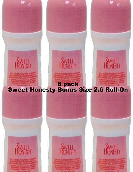 Avon Sweet Honesty Deodorant Bonus Size 2.6oz Each (Pack of 6)