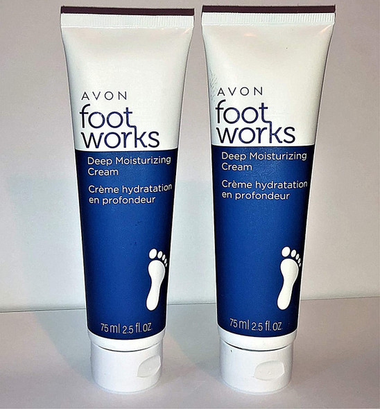Avon Foot Works Deep Moisturizing Cream 2.5 fl.oz. - Lot of 2