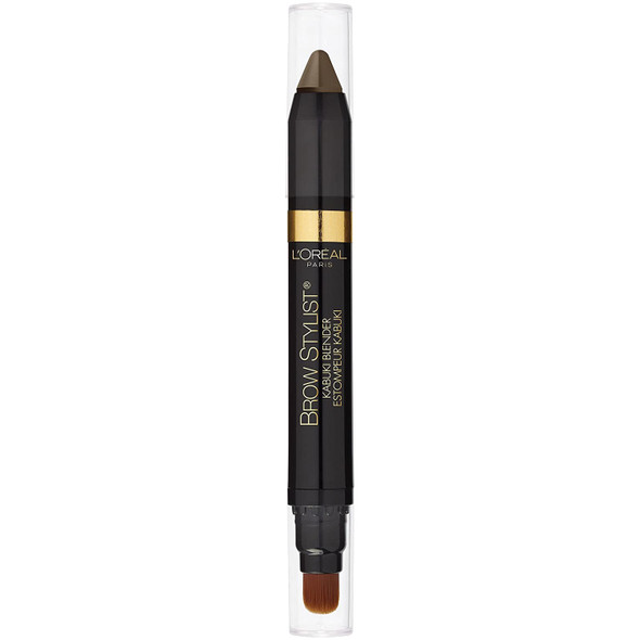 L'Oreal Paris Brow Stylist Kabuki Blender Brow Crayon, Blonde, 0.05 oz.