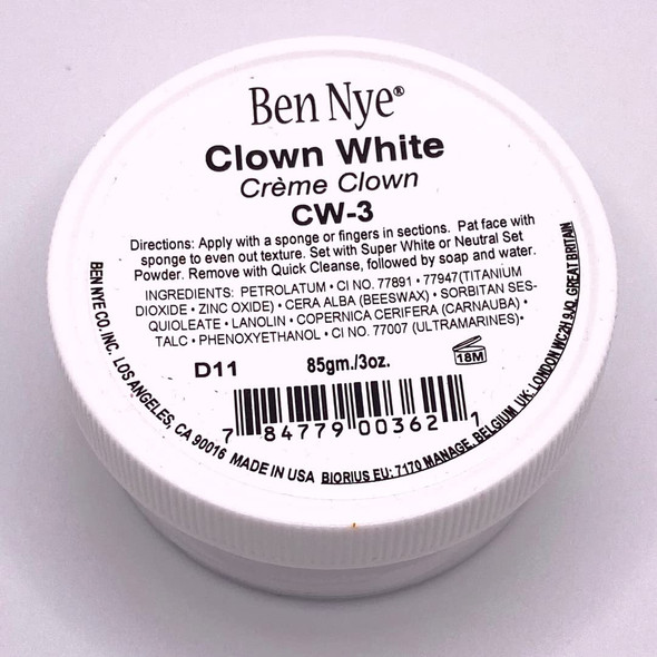 Ben Nye Clown White Makeup ,3 oz