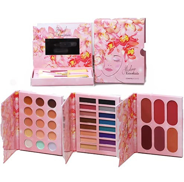 Costal Scents Makeup Essentials Makeup Kit With Brushes, Concealers, Eyeshadows, And Blushes 42 Piece Set