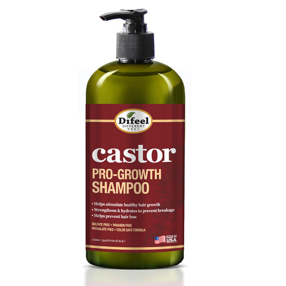 Difeel Castor Pro-Growth Shampoo 33 oz. and Conditioner 33 oz. (2-PC SET)