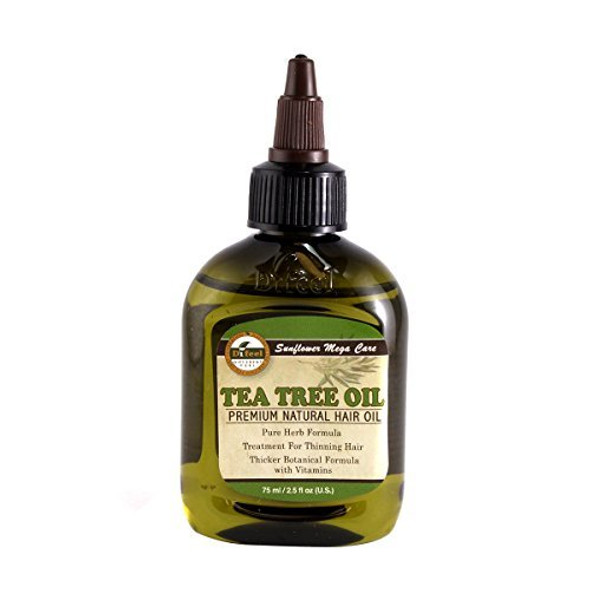 Difeel Sunflower Mega Care Tea Tree Premium Hair Oil, 2.5 oz