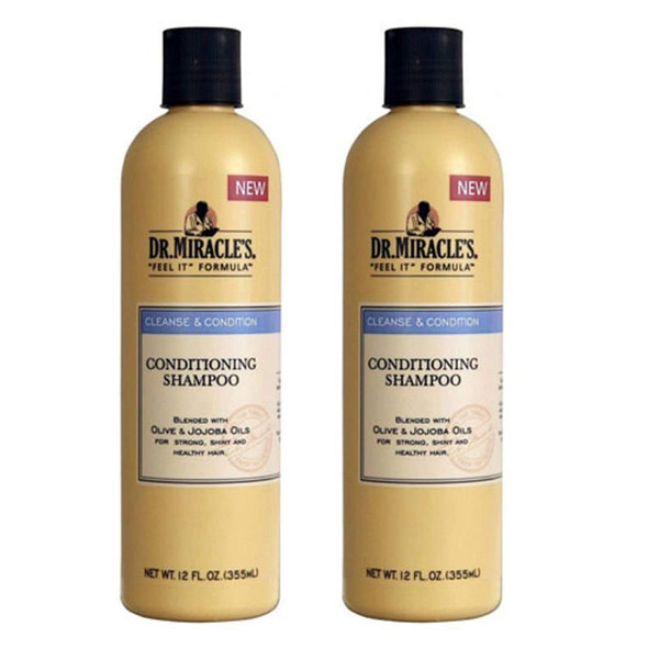 Dr. Miracles Cleanse & Condition Shampoo 12oz (2 Pack)