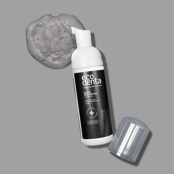 Ecodenta Black Charcoal Whitening Oral Care Mouthfoam 150ml