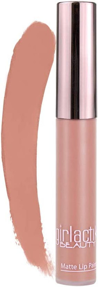 Girlactik USa. Matte Lip Liquid In Warm Pink Shade. Longwear, Pigmented & Non-Drying Lipstick. -Spice