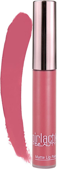 Girlactik USA. Matte Lip Liquid in Cool Pink shade. Longwear, Pigmented & Non-drying Lipstick. -Flirtatious