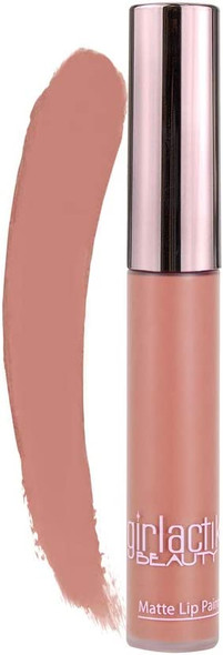 Girlactik Liquid Lipstick. Stay All Day Creamy & Waterptoof Matte Liquid Lipliquid. Moisturizing & Hydrating, Smudge Proof, For Dry Lips -Bashful