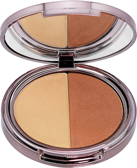 Girlactik USa. Glow Duo Cream Highlighter & BlUSh. Illuminating Pearlescent Shimmer. Lightweight, Buidable Coverage. -Sun Kissed