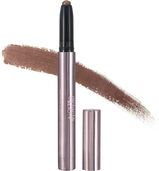 Girlactik USa. Metallic Brown Eyeshadow Pen. Creamy Eye Shimmer Glitter Pencil Highlighter Stick With Sharpener. Long Wear, Pigmented. -Cashmere