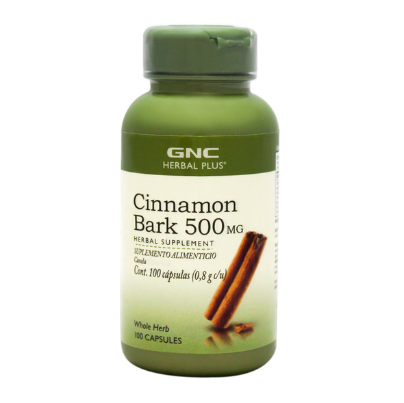 Gnc Herbal Plus Cinnamon Bark 500Mg, 100 Capsules, Traditional Ayurvedic Herb