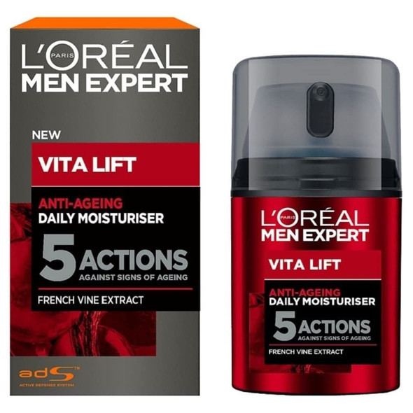 L'Oreal Paris Men Expert Vita Lift 5 Daily Moisturiser 50ml, 1.7 Fl Oz