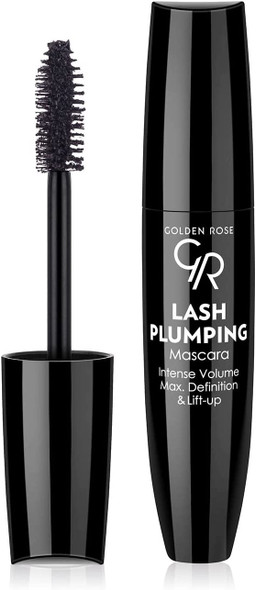 Golden Rose Long Lasting Black Lash Plumping Mascara for Intensely Defined, Voluminous Lashes