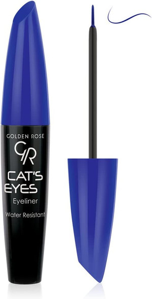 Golden Rose Matte Catseye Blue Eyeliner, Water Resistant