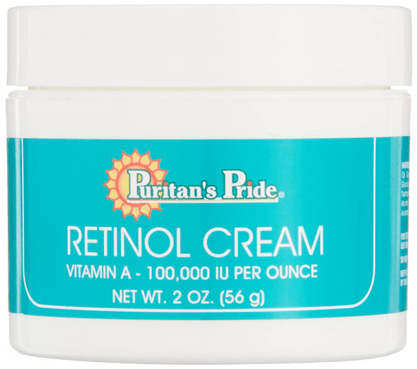 Retinol Cream, 2 oz, A 100,000 IU per oz