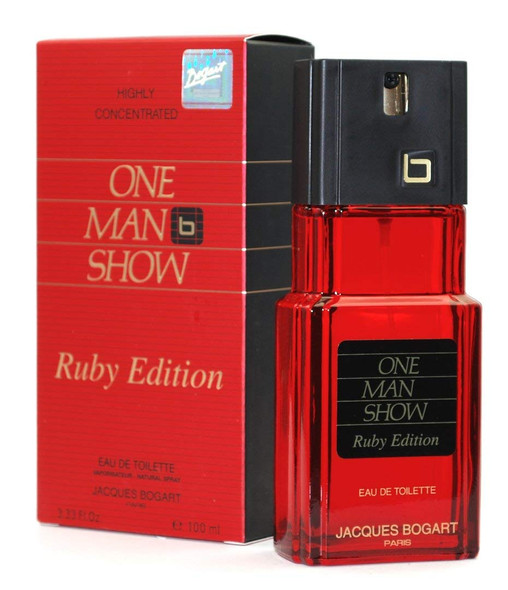 Jacques Bogart One Man Show for Men, Eau de Toilette Spray, Ruby Edition, 3.33 Ounce (Pack of 2)