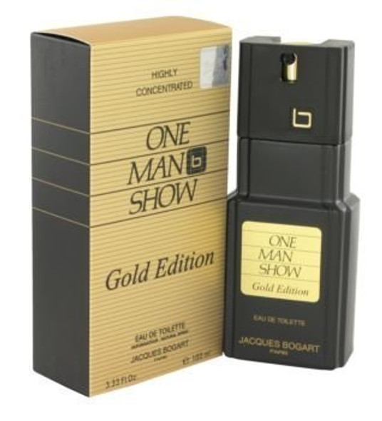 One Man Show Gold Cologne by Jacques Bogart, 3.3 oz Eau De Toilette Spray for Men