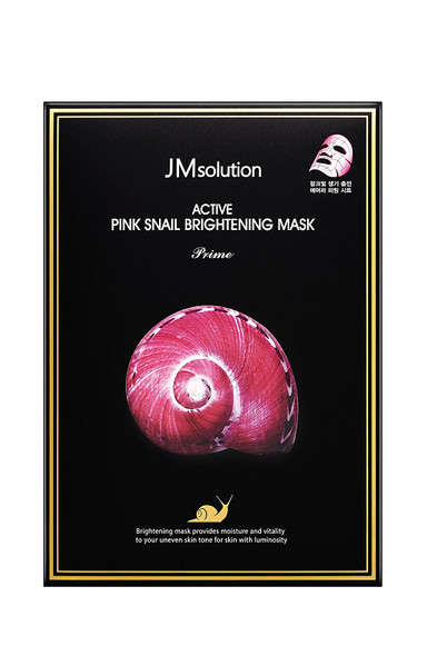 JMsolution ACTIVE PINK SNAIL BRIGHTENING MASK (Pack of 10)