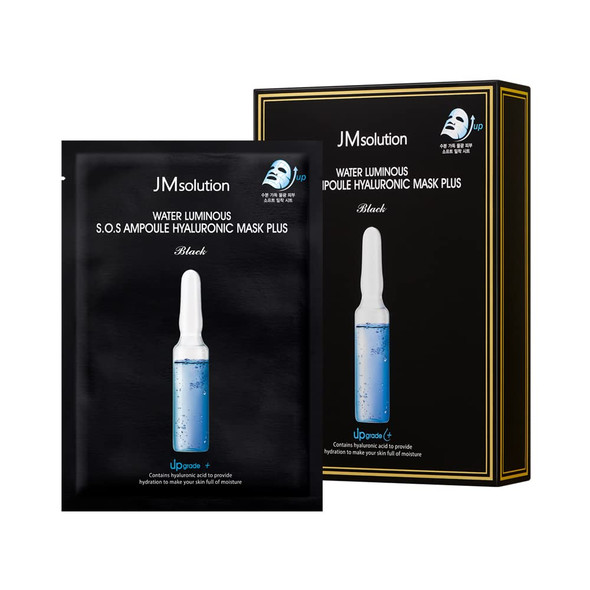 JMsolution WATER LUMINOUS S.O.S AMPOULE HYALURONIC MASK PLUS(Pack of 10)
