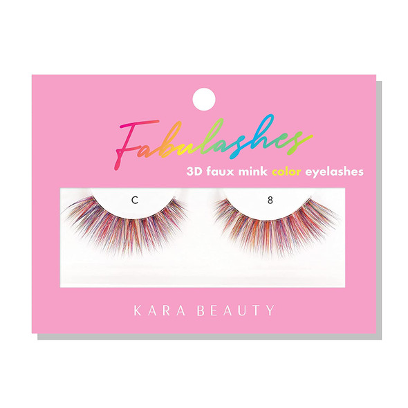 KARA BEAUTY Style C8 FABULASHES 3D Faux Mink Color Lashes