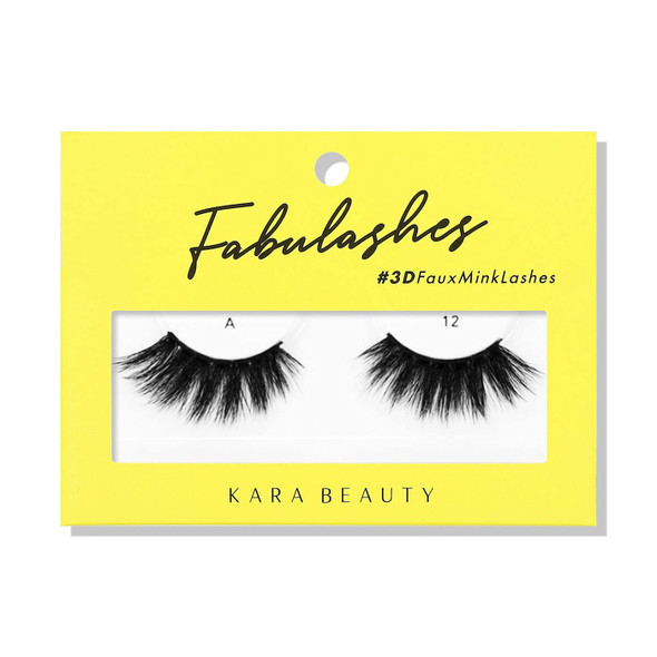 KARA BEAUTY Style A12 FABULASHES 3D Faux Mink Lashes