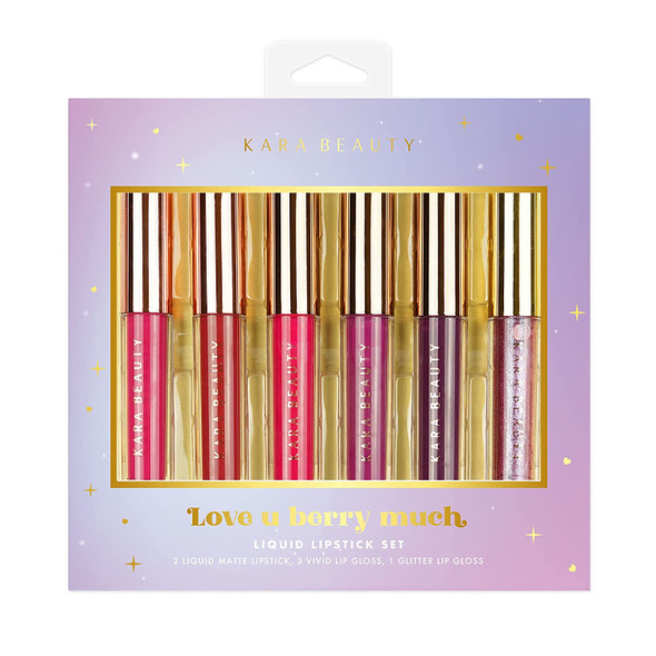 Kara Beauty Love U Berry Much Liquid Lipstick Set - VEGAN