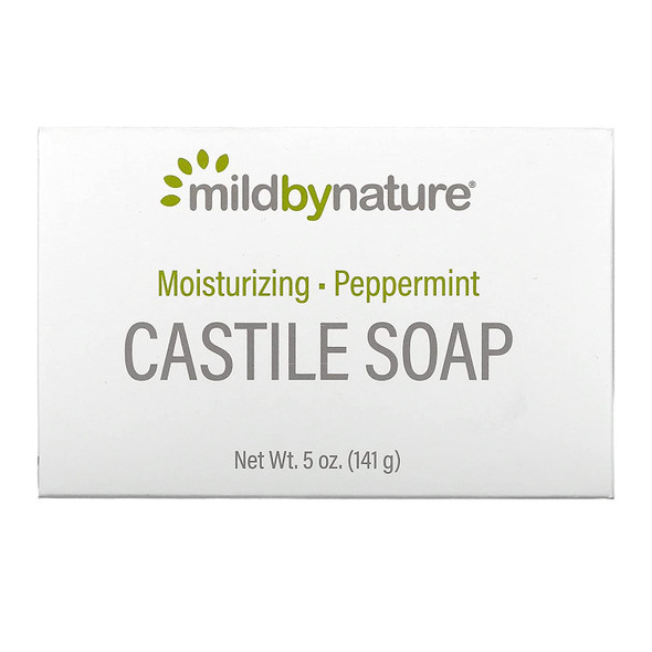 MILD BY NATURE Castile Bar Soap, Peppermint, 5 oz (141 g)