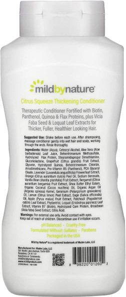 Thickening Conditioner, B-Complex & Biotin, Citrus Squeeze, 16 fl oz (473 ml), Mild By Nature