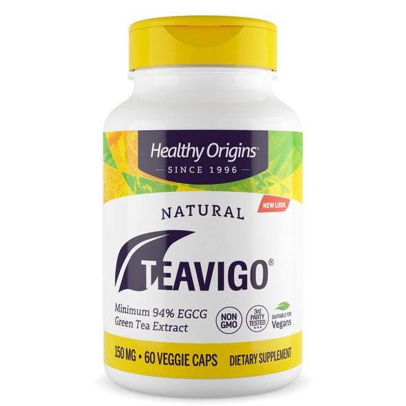 Healthy Origins teavigo (94% Egcg) Green Tea, 150 Mg, 60 Veggie Caps