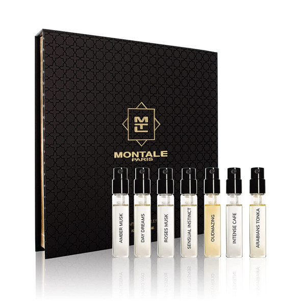MONTALE Women's Discovery Collection 2020 (Includes: Arabian Tonka, Roses Musk, Intense Cafe, Day Dreams, Amber Musk, Oudmazing, Sensual Instinct)
