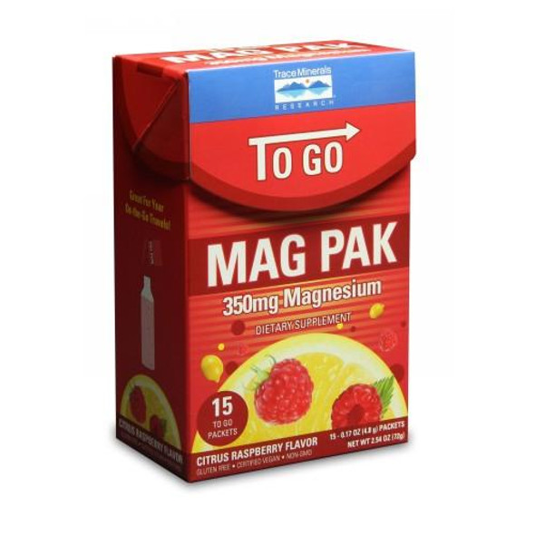 Mag Pak To Go Citrus Raspberry 1 Count by Trace Minerals