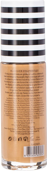 Pretty By Flormar Hi - Cover Foundation, Honey 011, 30 Ml