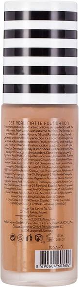 Pretty by Flormar Get Real Matte Foundation, Sand 010, 30 ml