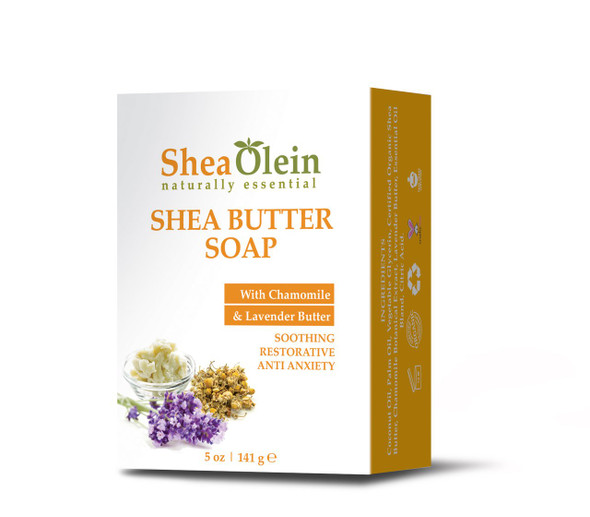 SheaOlein-Shea Butter Soap w/Chamomile & Lavender Butter. 5 oz Bar (1 Bar)