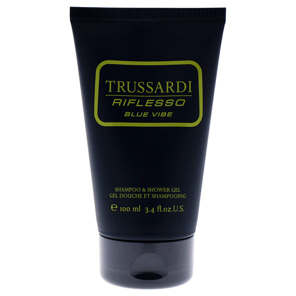 Trussardi Riflesso Blue Vibe Men Shampoo and Shower Gel 3.4 oz