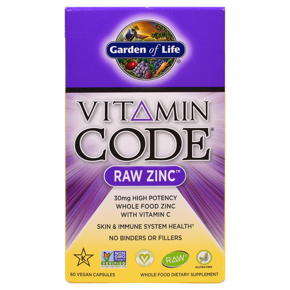 Garden of Life, Vitamin Code, Raw Zinc, 60 Veggie Caps