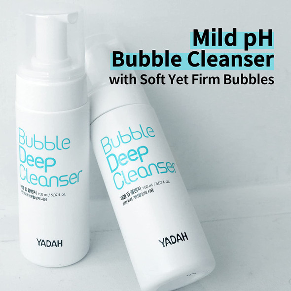 YADAH Bubble Deep Cleanser 150ml (5.07fl.oz.) - Facial Skin Moisturizing with Cactus Extract