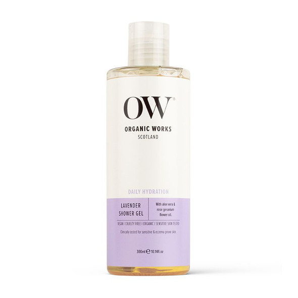 Organic Works Daily Hydration Lavender Shower Gel 300ml