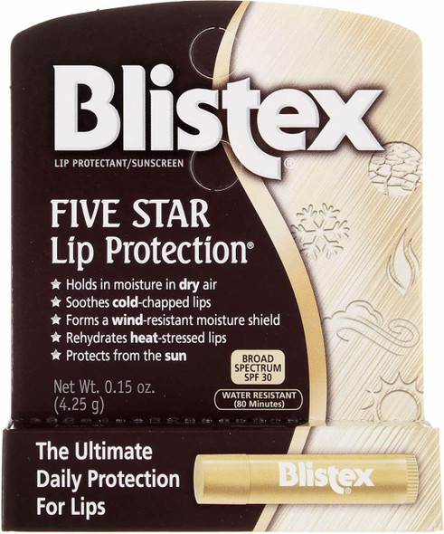 Blistex 5 Star Lip Protct Size .15oz, 3 pack