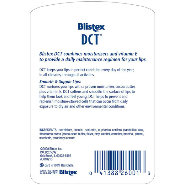 Blistex DCT Daily Conditioning Treatment, 0.25 oz (Bundle of 4)