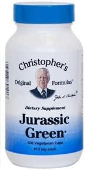 Christopher's Jurassic Green -- 415 mg - 100 Vegetarian Capsules