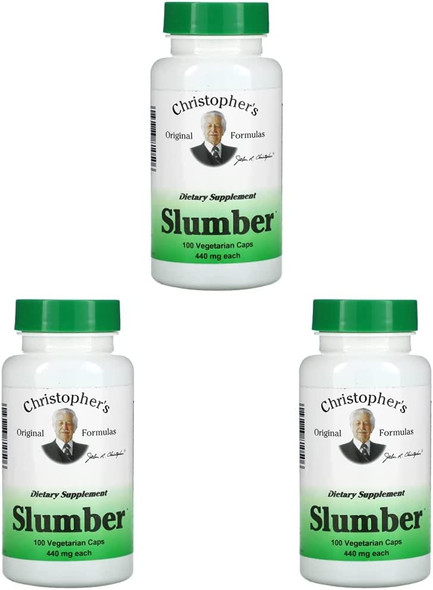 Christopher s Original Formulas Slumber 425 mg 100 Veggie Caps (Pack of 3)