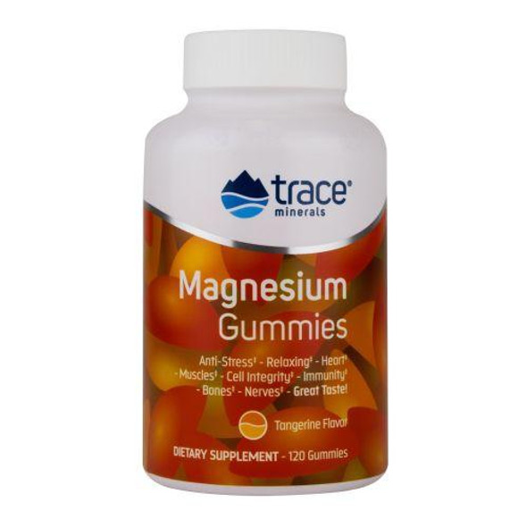 Magnesium Gummies Tangerine 120 Count by Trace Minerals