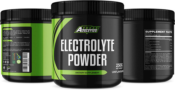 Electrolyte Powder - 250g of Unflavoured Electrolytes - Suitable for Both Men & Women - Made in The UK