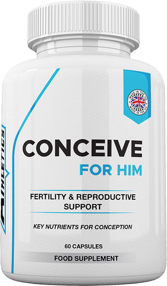 Conceive for Him Fertility Supplement for Men - Vitamins & Minerals Plus Key nutrients for Male Fertility 60 Capsules