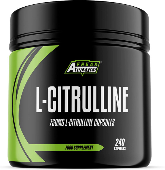 L-Citrulline 240 Capsules - 750mg Capsules / 1500mg Per Serving - High Strength Amino Acid for Muscle Performance & Recovery