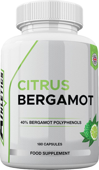 Citrus Bergamot Extract - 180 Capsules - 500mg High Strength 40% Bergamot Polyphenols - UK Made