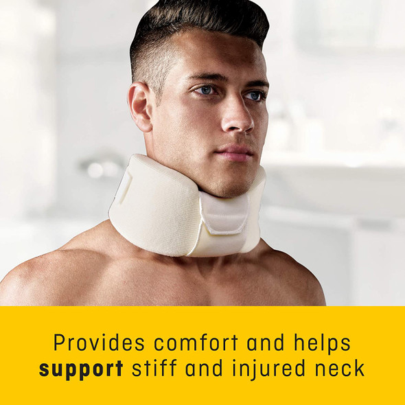 Futuro - 70011000828 FUTURO Cervical Collar, Ideal for Pinched Nerves or Tightness in Neck, One Size white