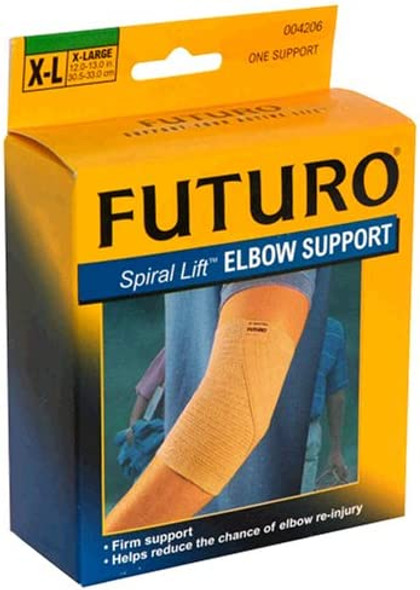 Futuro Spiral Lift Elbow Support, X-Large (12 to 13 Inches), Firm (Pack of 3)